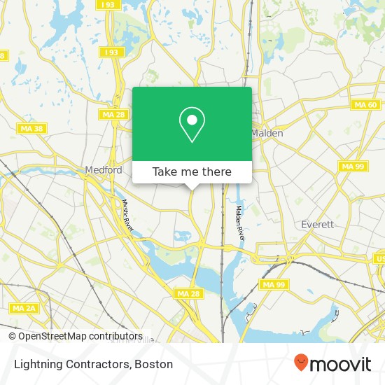 Lightning Contractors map