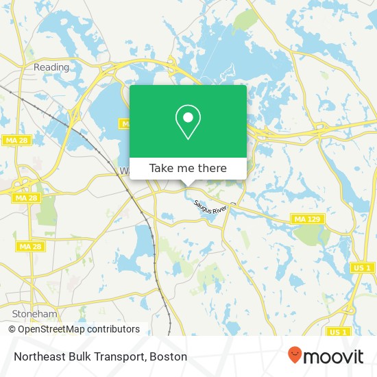 Northeast Bulk Transport map