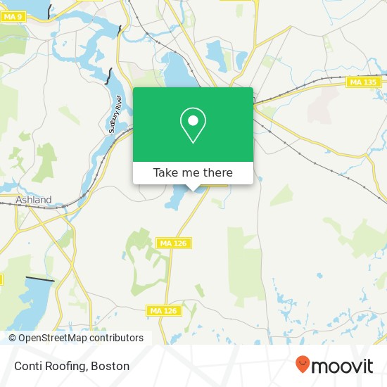 Conti Roofing map