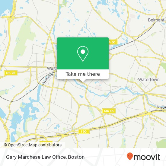 Gary Marchese Law Office map