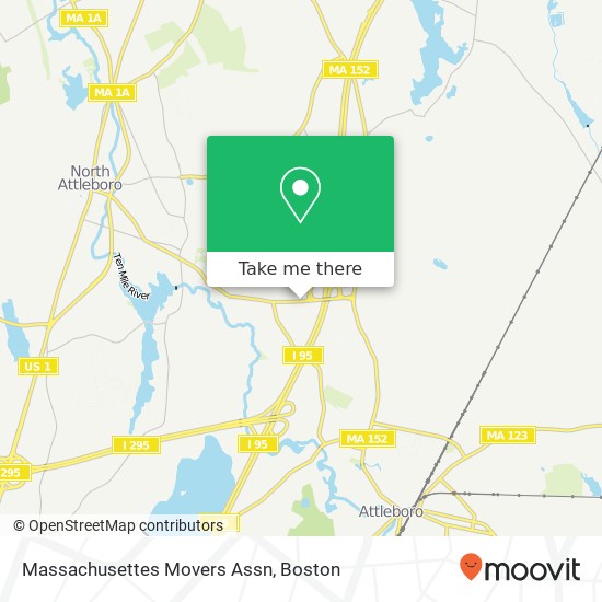 Mapa de Massachusettes Movers Assn