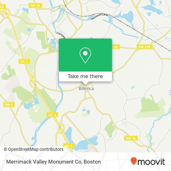 Merrimack Valley Monument Co map