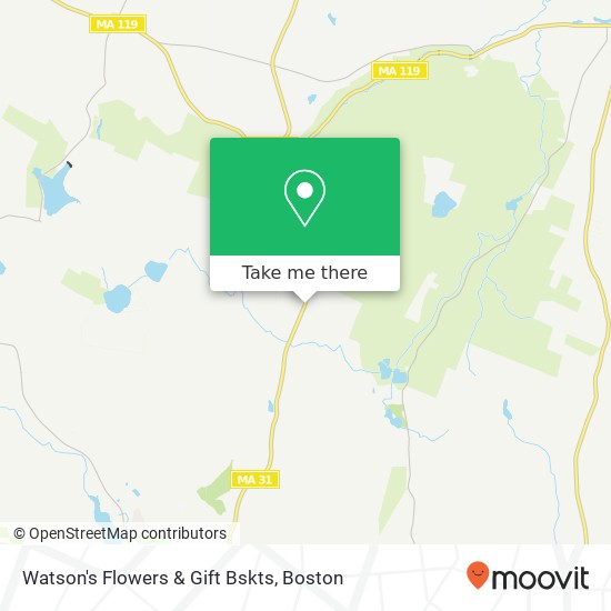 Mapa de Watson's Flowers & Gift Bskts