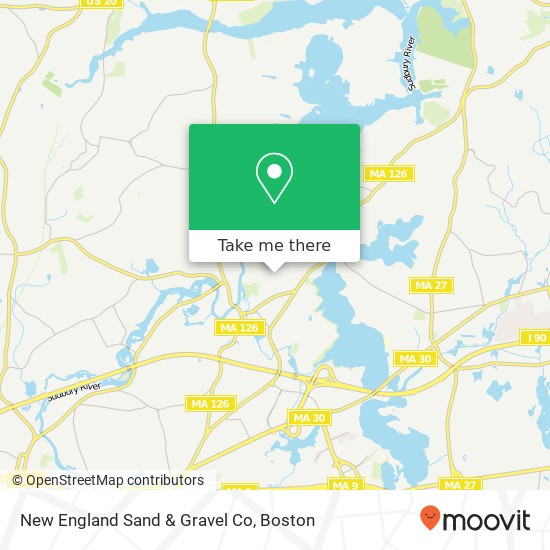 New England Sand & Gravel Co map