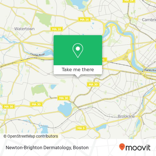 Newton-Brighton Dermatology map