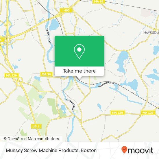 Munsey Screw Machine Products map