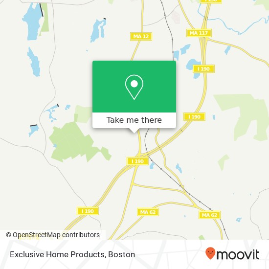 Exclusive Home Products map