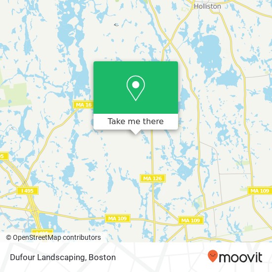 Dufour Landscaping map