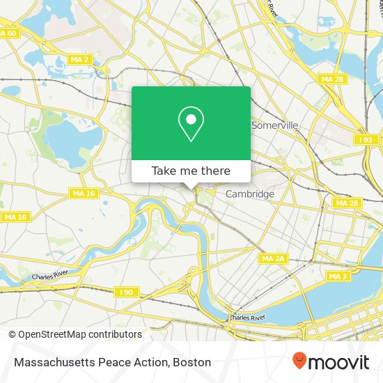 Mapa de Massachusetts Peace Action