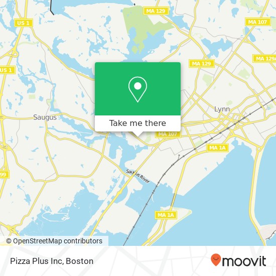 Pizza Plus Inc map