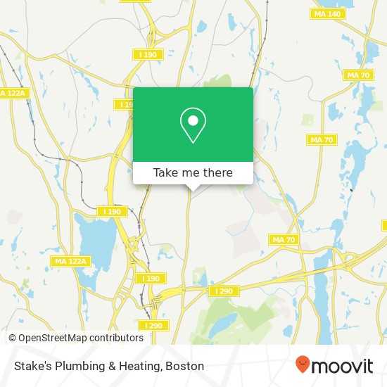 Stake's Plumbing & Heating map