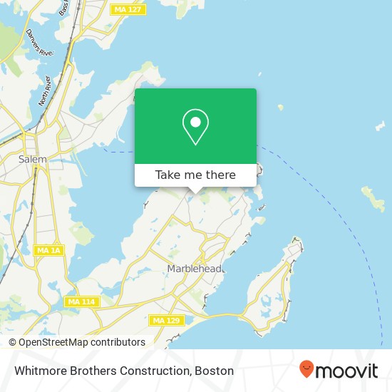 Whitmore Brothers Construction map