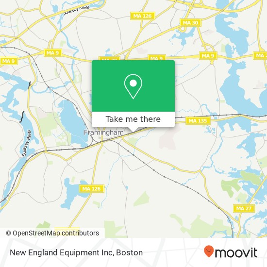 New England Equipment Inc map