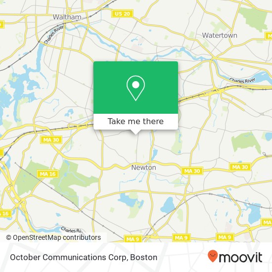 Mapa de October Communications Corp