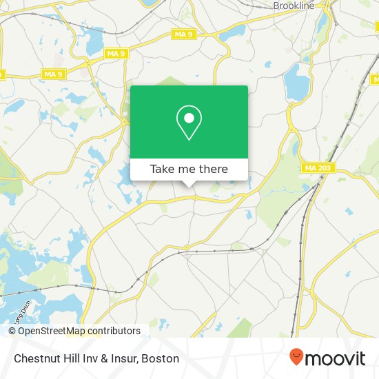 Mapa de Chestnut Hill Inv & Insur