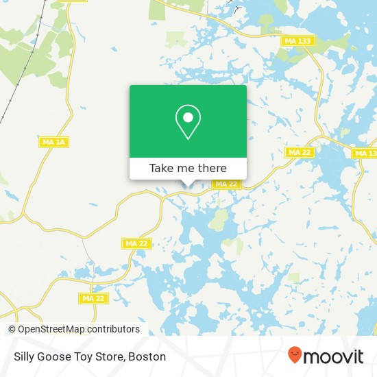 Mapa de Silly Goose Toy Store