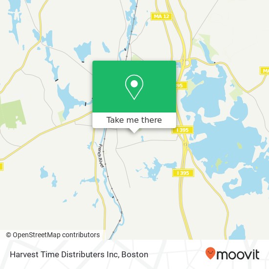 Harvest Time Distributers Inc map