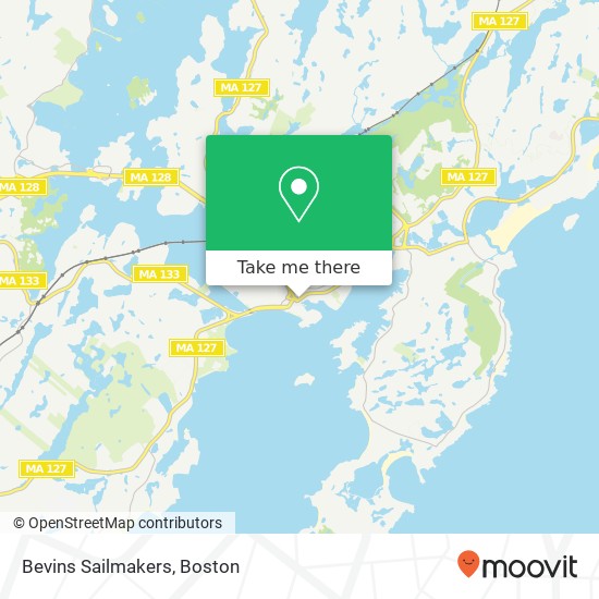 Bevins Sailmakers map