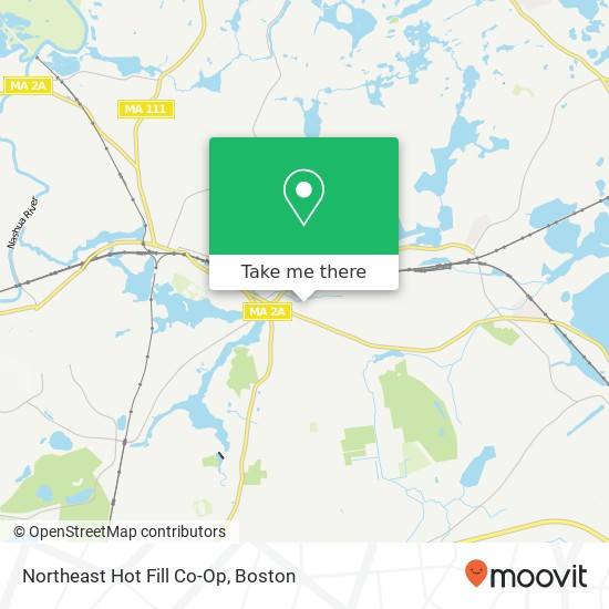 Northeast Hot Fill Co-Op map