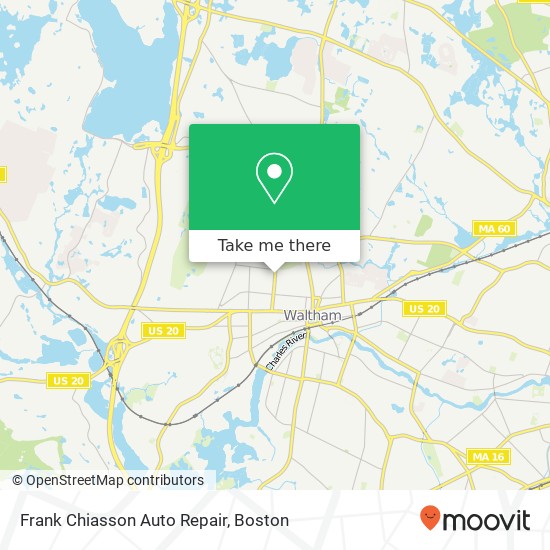Frank Chiasson Auto Repair map