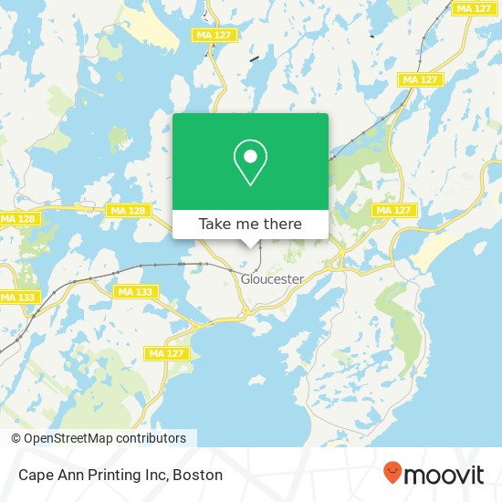 Mapa de Cape Ann Printing Inc