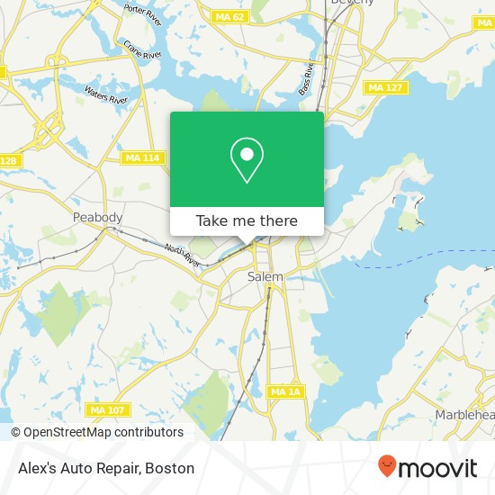 Alex's Auto Repair map