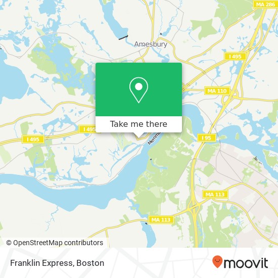 Franklin Express map