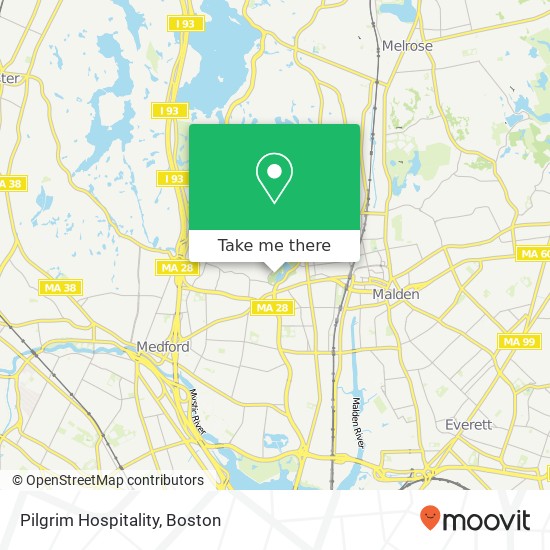 Pilgrim Hospitality map