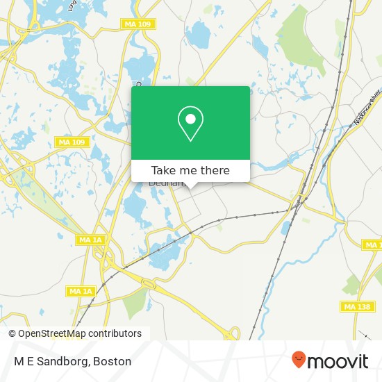 M E Sandborg map