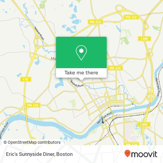 Eric's Sunnyside Diner map