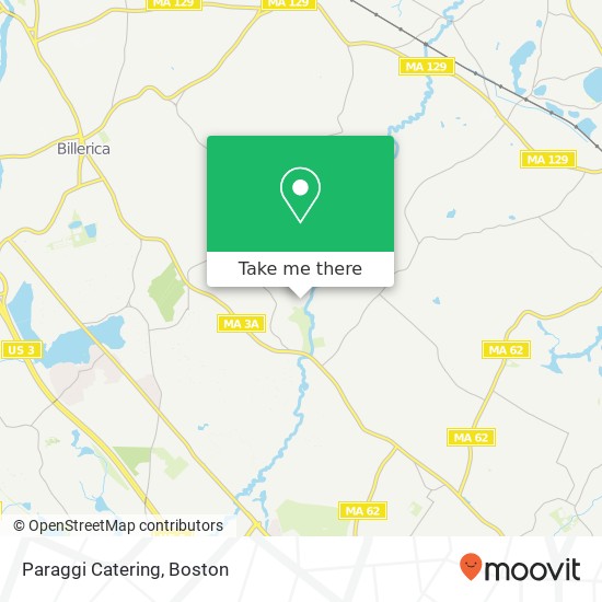 Paraggi Catering map