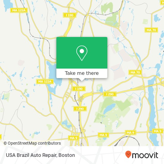 USA Brazil Auto Repair map