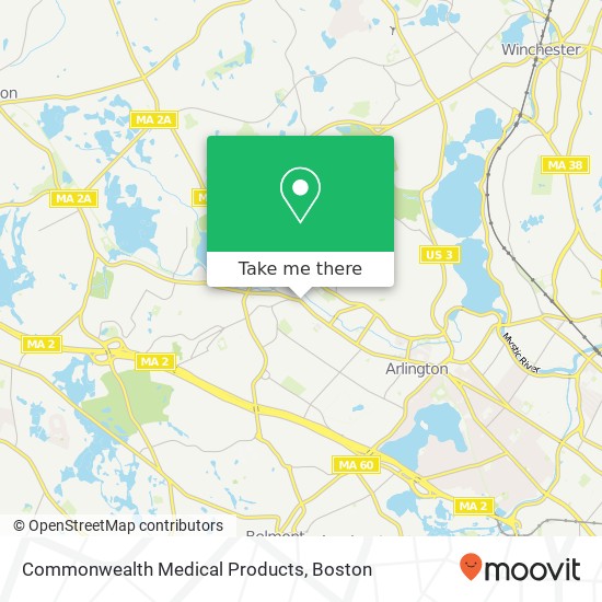 Commonwealth Medical Products map