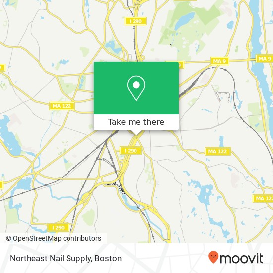 Mapa de Northeast Nail Supply