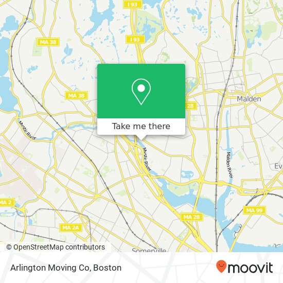 Mapa de Arlington Moving Co