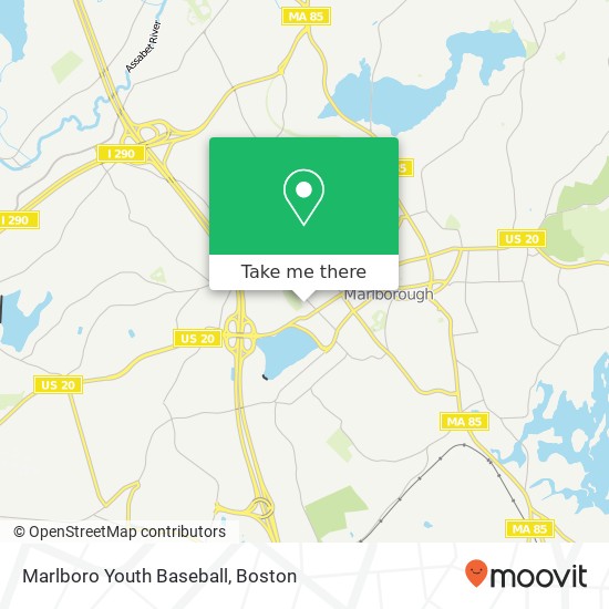 Marlboro Youth Baseball map