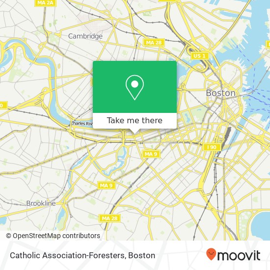 Catholic Association-Foresters map