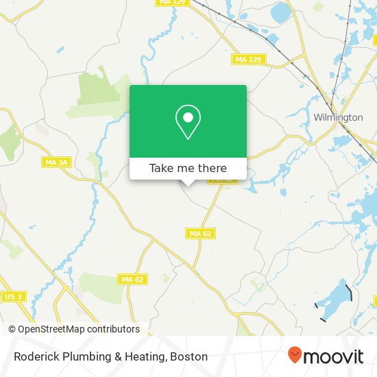 Mapa de Roderick Plumbing & Heating