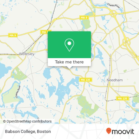 Babson College map