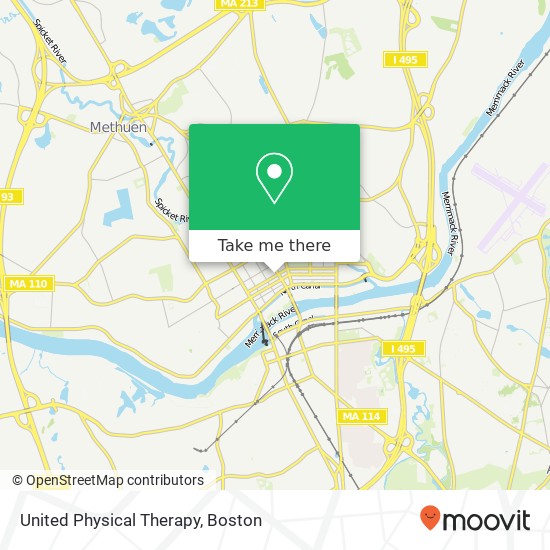 United Physical Therapy map