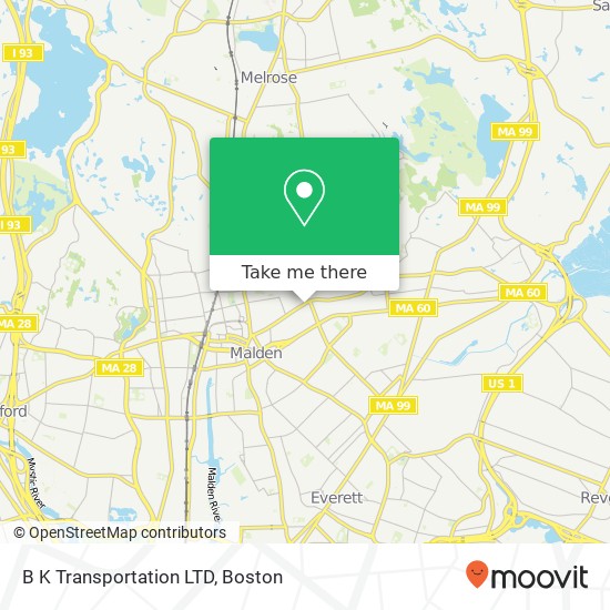 B K Transportation LTD map