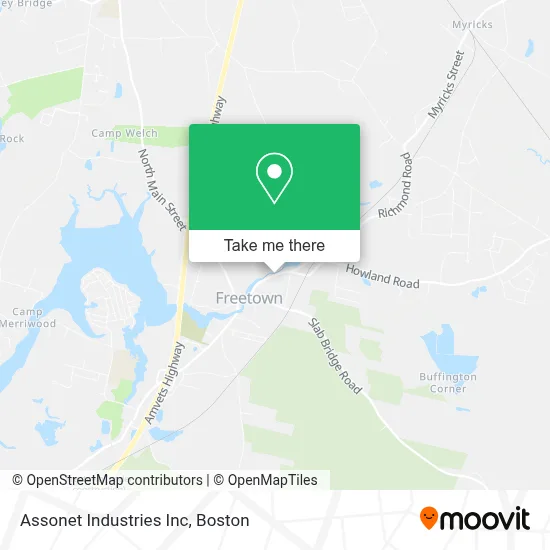 Assonet Industries Inc map