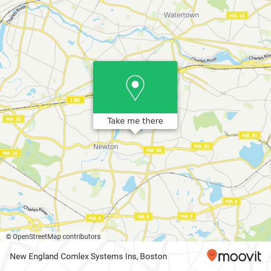 New England Comlex Systems Ins map