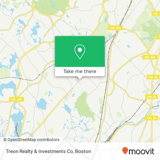 Treon Realty & Investments Co map