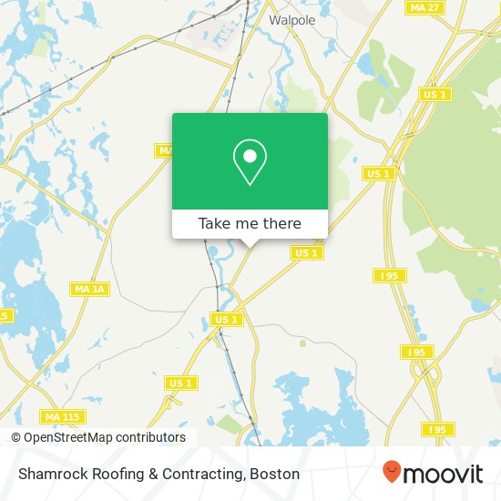 Shamrock Roofing & Contracting map