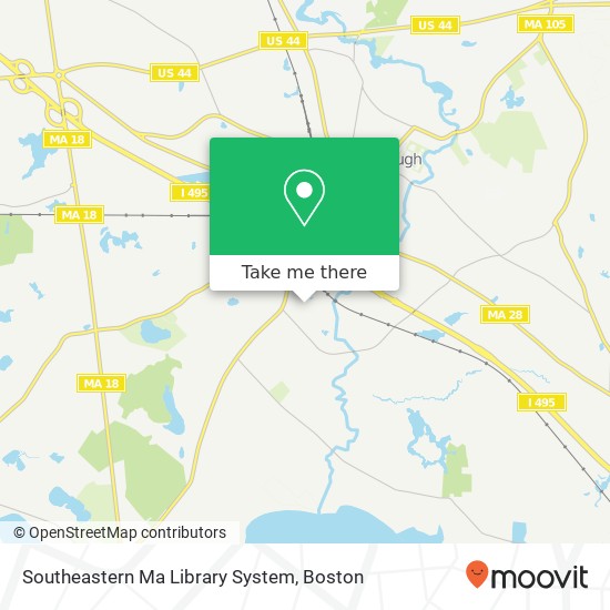 Southeastern Ma Library System map