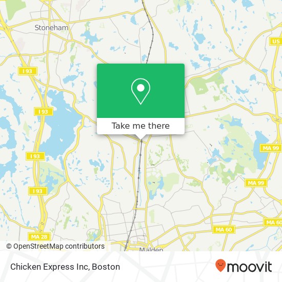 Mapa de Chicken Express Inc