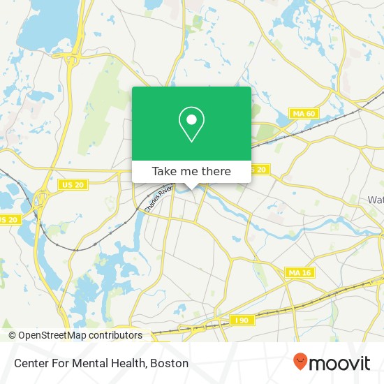 Center For Mental Health map