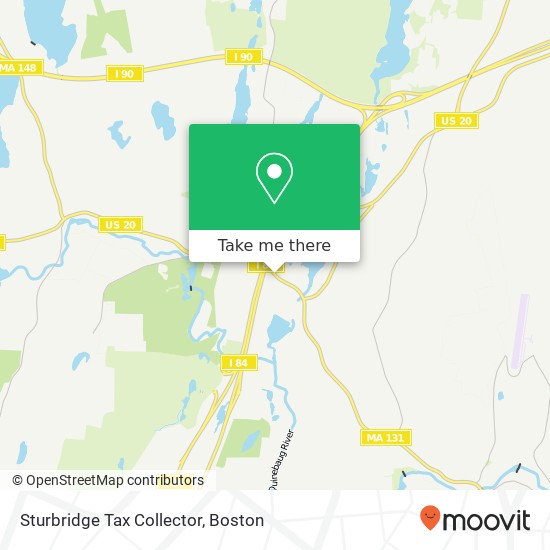 Mapa de Sturbridge Tax Collector