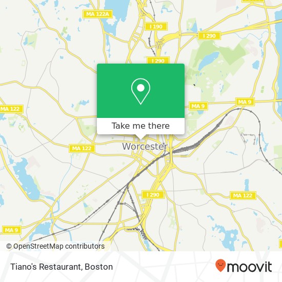 Tiano's Restaurant map